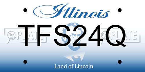 TFS24Q Illinois License Plate