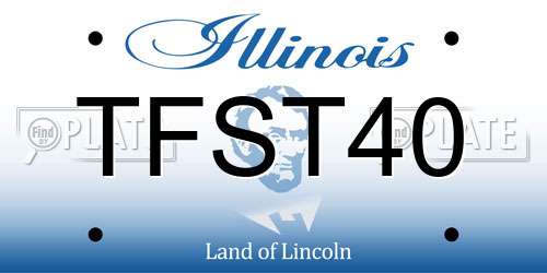 TFST40 Illinois License Plate