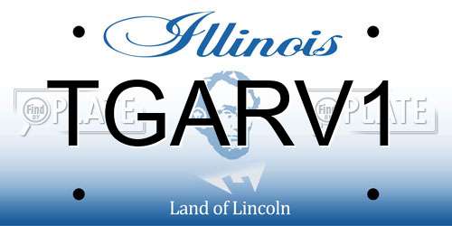 TGARV1 Illinois License Plate