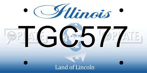 TGC577 Illinois License Plate