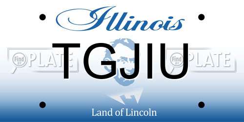 TGJIU Illinois License Plate