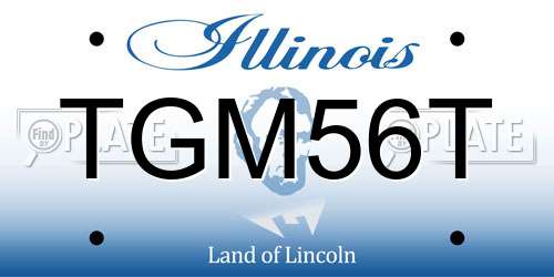 TGM56T Illinois License Plate