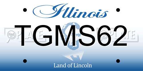 TGMS62 Illinois License Plate