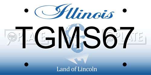 TGMS67 Illinois License Plate