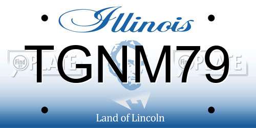 TGNM79 Illinois License Plate