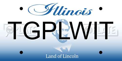 TGPLWIT Illinois License Plate