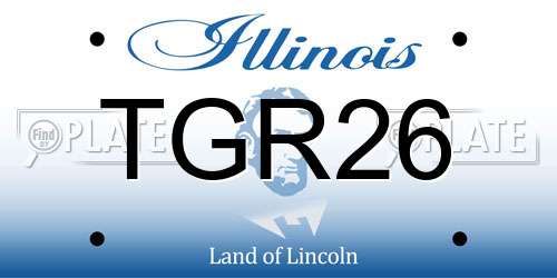 TGR26 Illinois License Plate