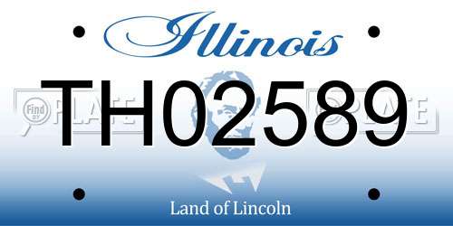TH02589 Illinois License Plate
