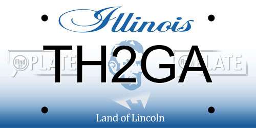 TH2GA Illinois License Plate