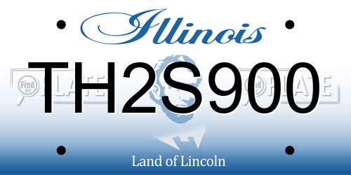 TH2S900 Illinois License Plate