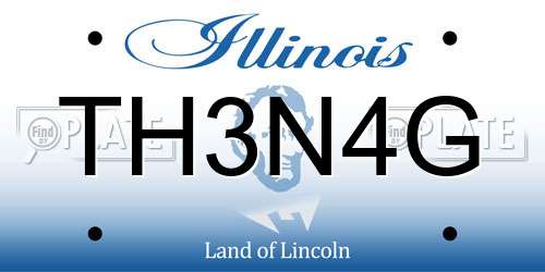 TH3N4G Illinois License Plate