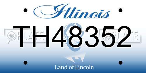 TH48352 Illinois License Plate
