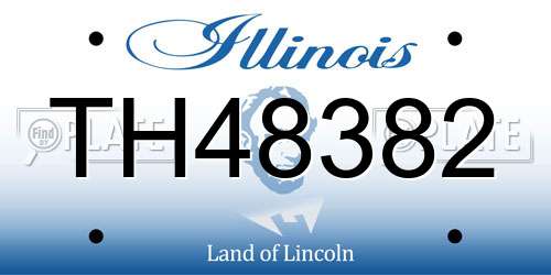 TH48382 Illinois License Plate