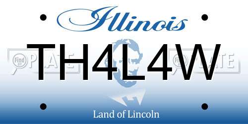 TH4L4W Illinois License Plate