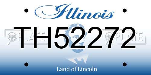 TH52272 Illinois License Plate