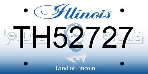 TH52727 Illinois License Plate