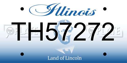 TH57272 Illinois License Plate