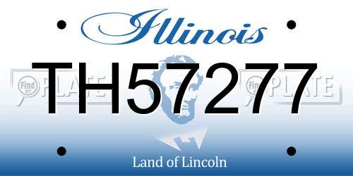 TH57277 Illinois License Plate