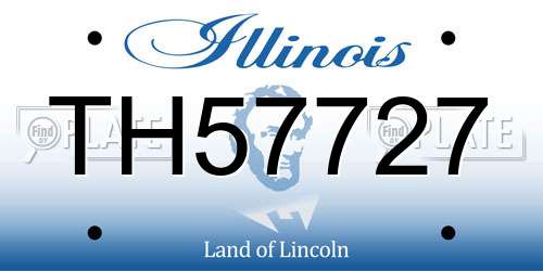 TH57727 Illinois License Plate