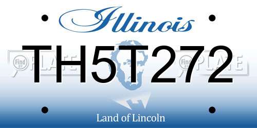 TH5T272 Illinois License Plate