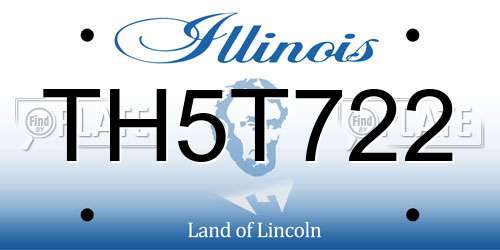 TH5T722 Illinois License Plate