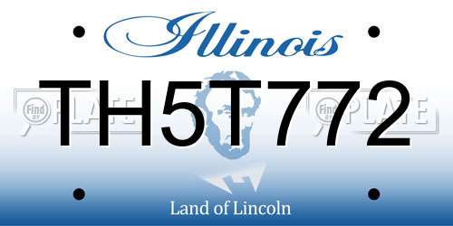 TH5T772 Illinois License Plate
