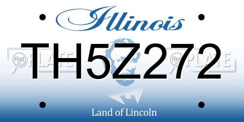 TH5Z272 Illinois License Plate