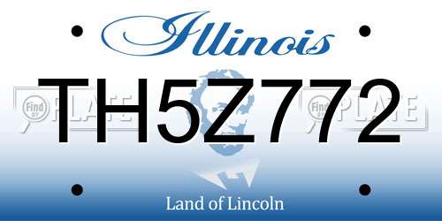 TH5Z772 Illinois License Plate