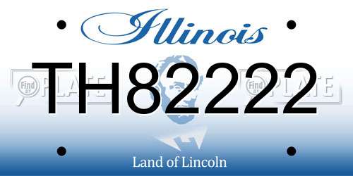 TH82222 Illinois License Plate