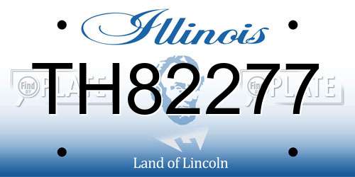 TH82277 Illinois License Plate