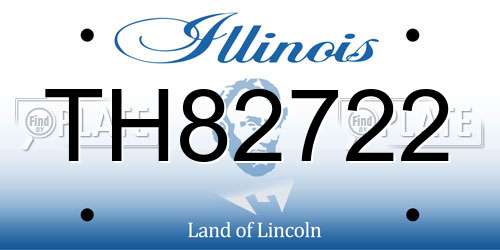 TH82722 Illinois License Plate