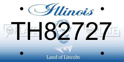 TH82727 Illinois License Plate