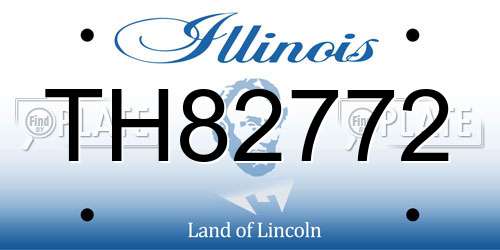 TH82772 Illinois License Plate