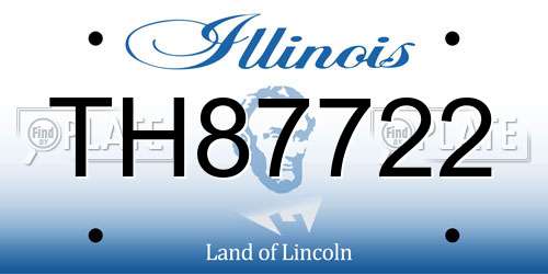TH87722 Illinois License Plate