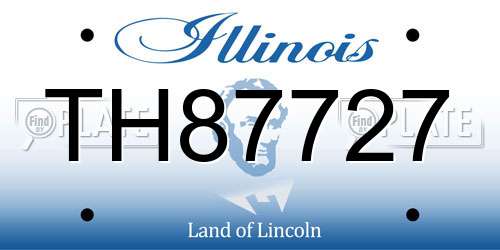 TH87727 Illinois License Plate