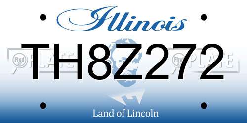 TH8Z272 Illinois License Plate