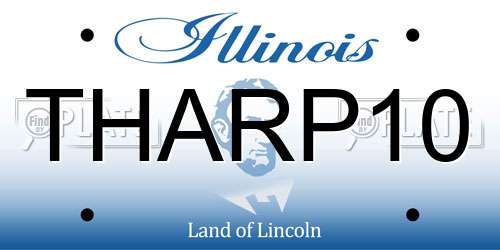 THARP10 Illinois License Plate
