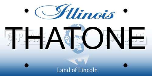 THATONE Illinois License Plate