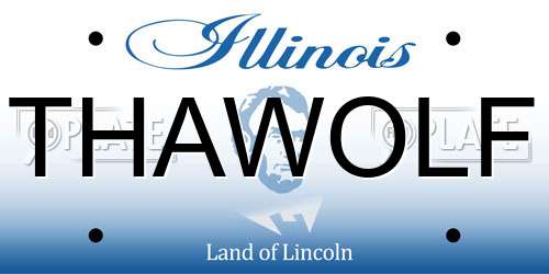 THAWOLF Illinois License Plate