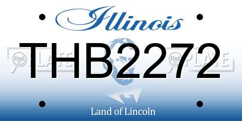THB2272 Illinois License Plate