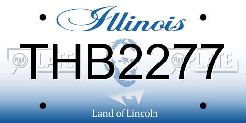 THB2277 Illinois License Plate