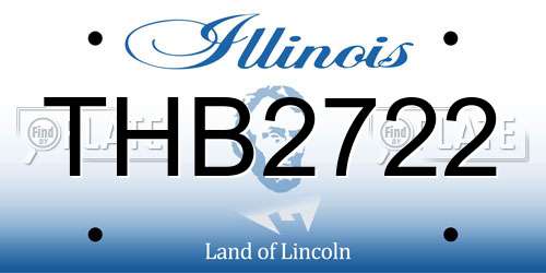 THB2722 Illinois License Plate