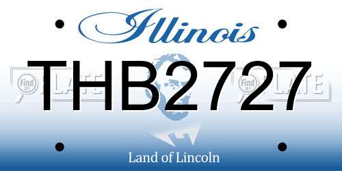 THB2727 Illinois License Plate