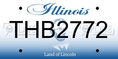 THB2772 Illinois License Plate