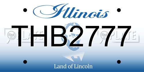 THB2777 Illinois License Plate