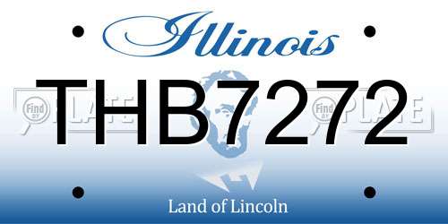 THB7272 Illinois License Plate