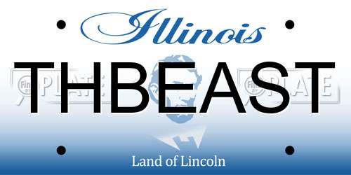 THBEAST Illinois License Plate