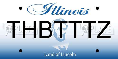THBTTTZ Illinois License Plate