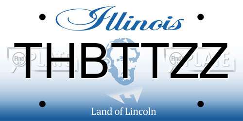 THBTTZZ Illinois License Plate
