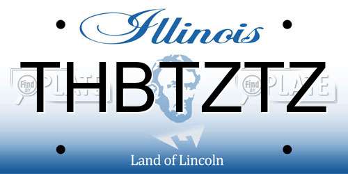THBTZTZ Illinois License Plate